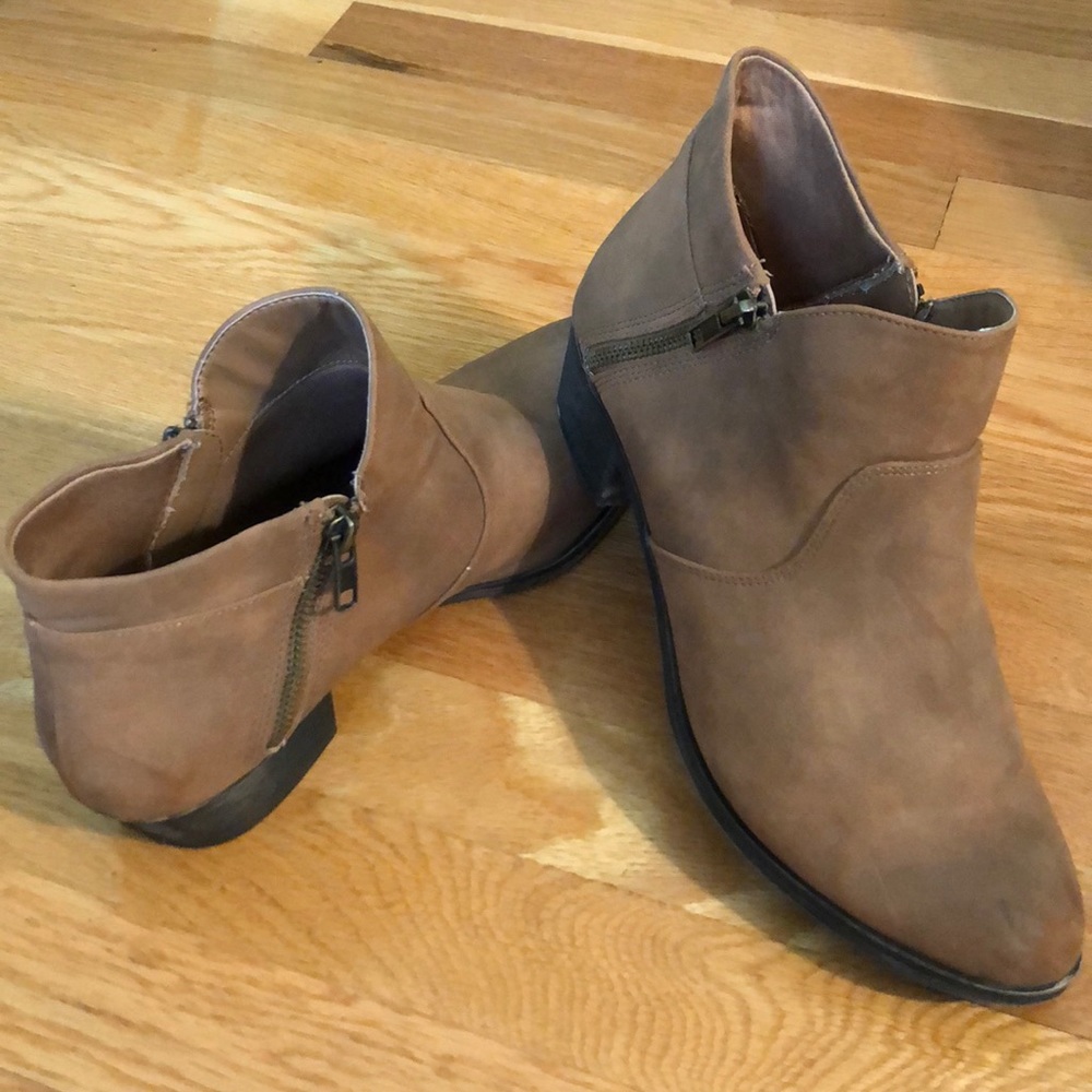 Brown booties